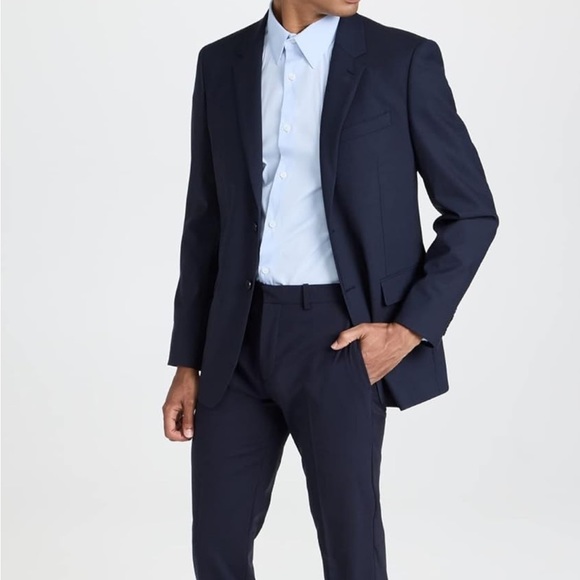 Theory | Blue button down cotton shirt men’s size large - Picture 16 of 16